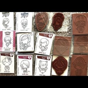 The greeting farm rubber stamps - huge lot of 15 stamps